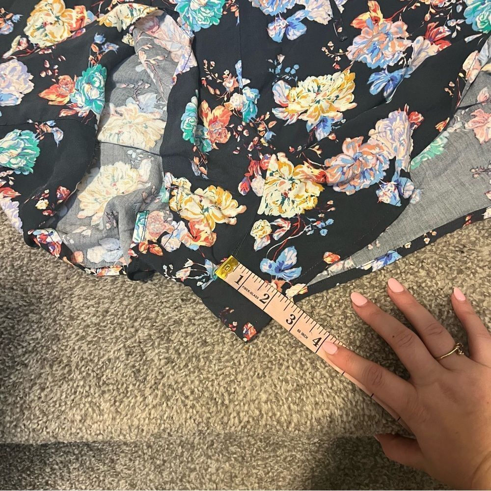 O'NEILL Liam Floral Print Romper in Slate XL - Picture 14 of 14